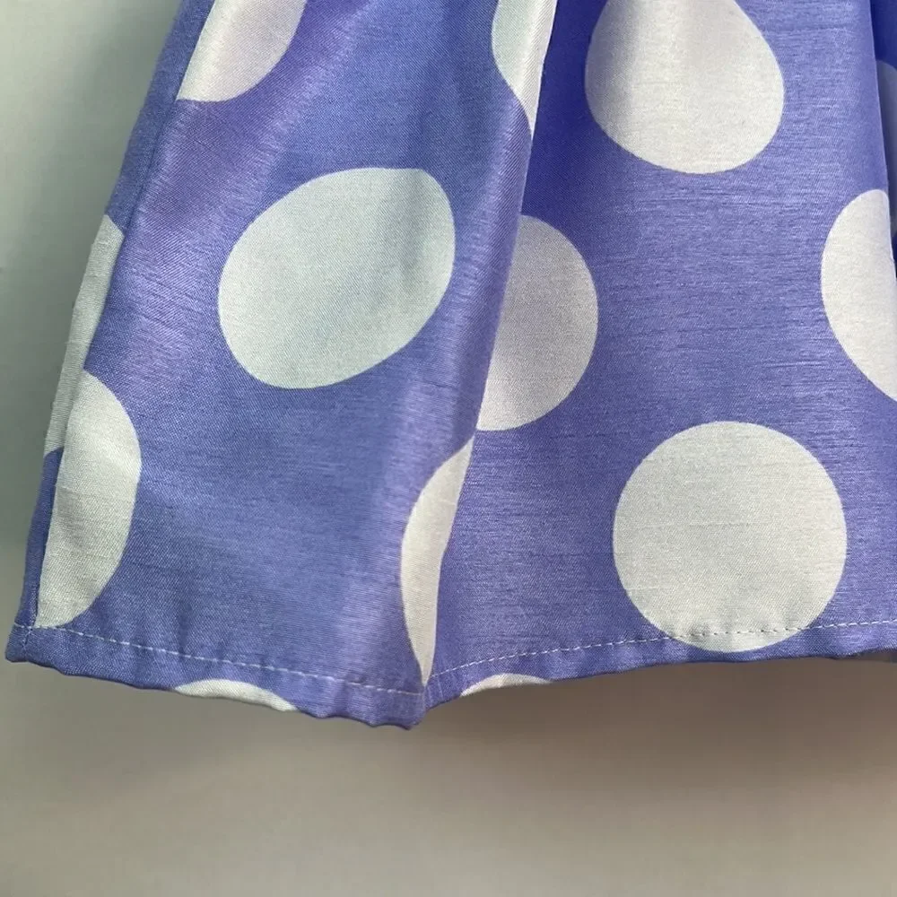 Rare Editions Purple and White polka dot Party Dress